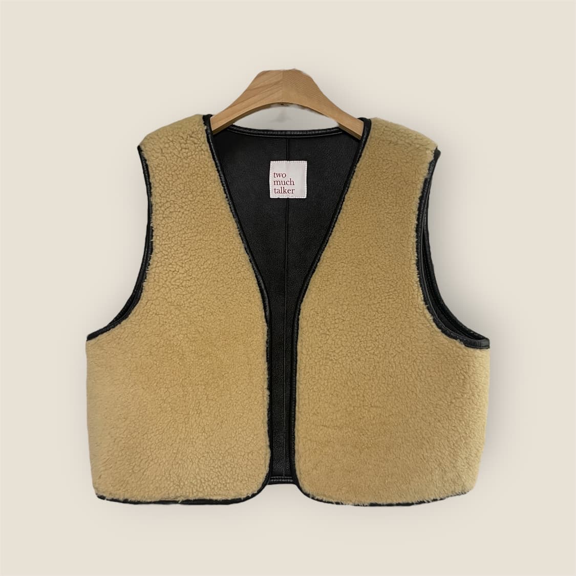 페퍼윤윤 투머치토커 양가죽100 리얼양털 베스트 상품이미지5