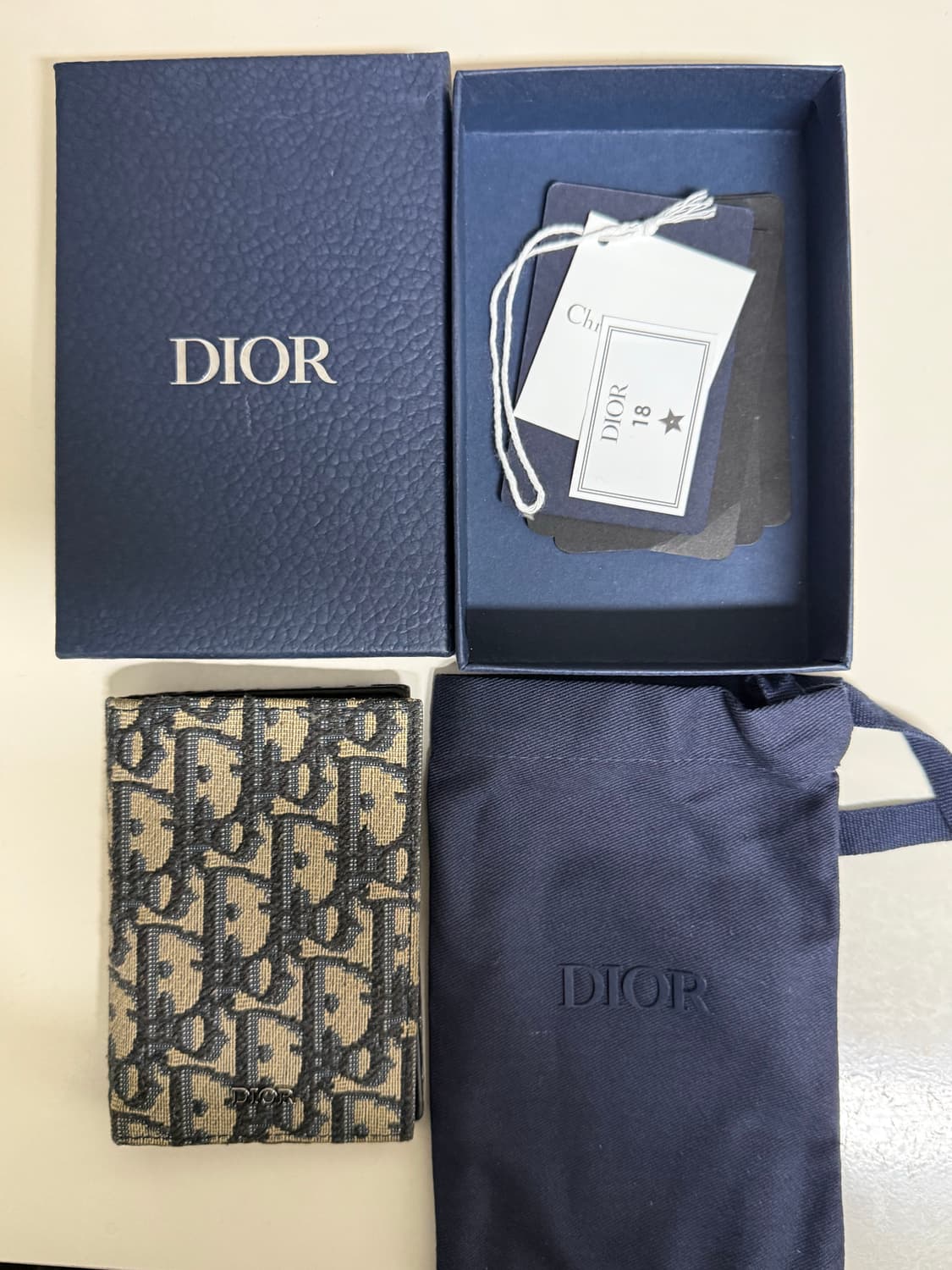 디올 오블리크 오거나이저 카드지갑 풀구성 상품이미지4