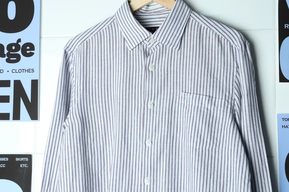 (XL-2XL) 닥스 셔츠 남방 스트라이프 린넨 마-H31303 상품이미지3
