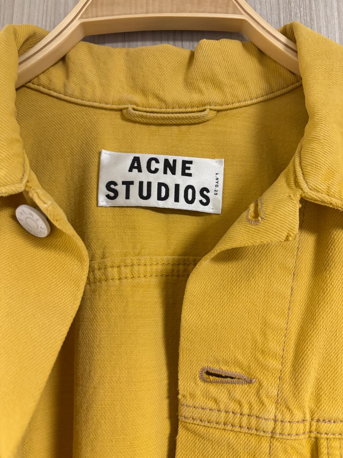 아크네 스튜디오 옐로(머스타드) 데님자켓 상품이미지2