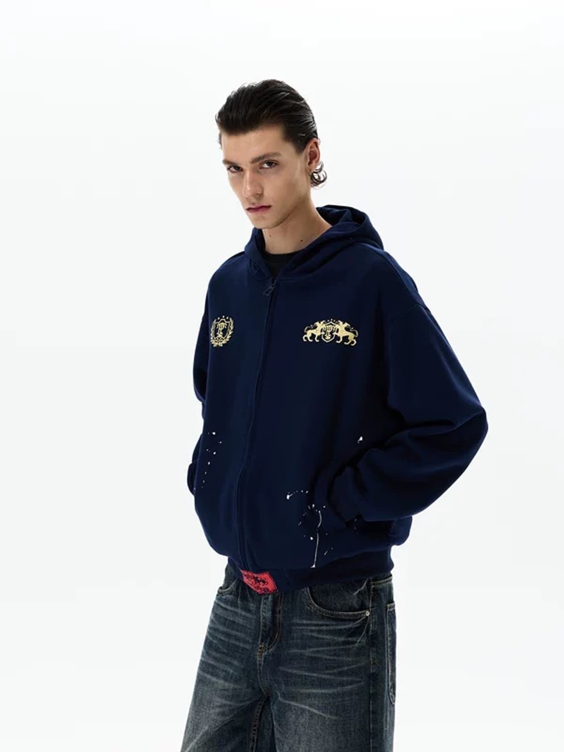 B.access Washed Animal Graphic Hoodie 상품이미지4