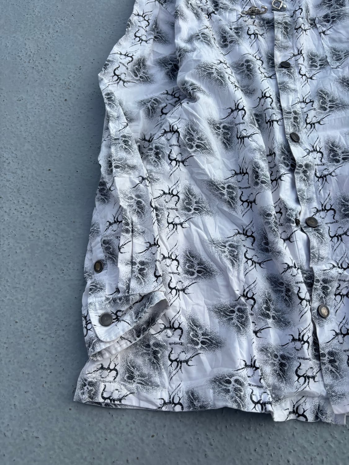“Vintage” Punk Print White Shirts 상품이미지2