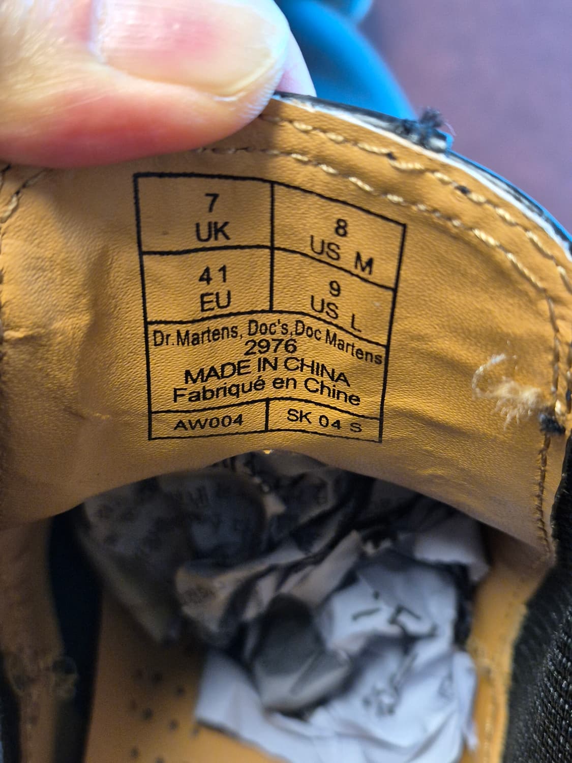 실착용1회 260(US8M) 닥터마틴 2976 첼시부츠  상품이미지7