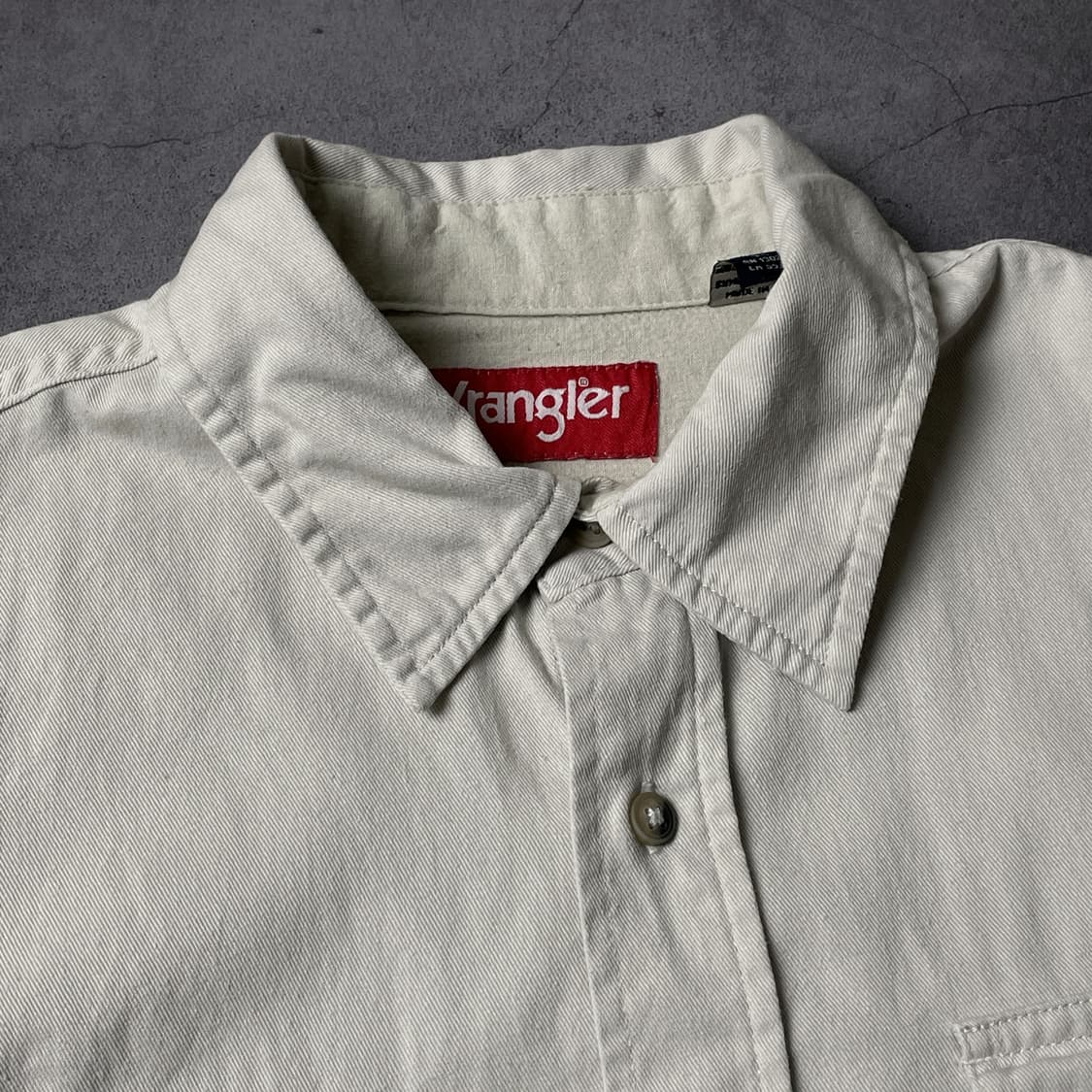WRANGLER 랭글러 빈티지 아이보리 코튼 셔츠 A00588 상품이미지2