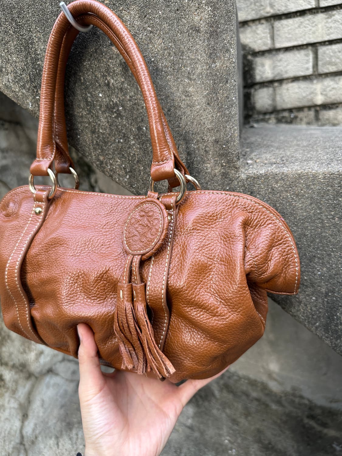 Rhizfiza vintage brown leather bag 상품이미지3
