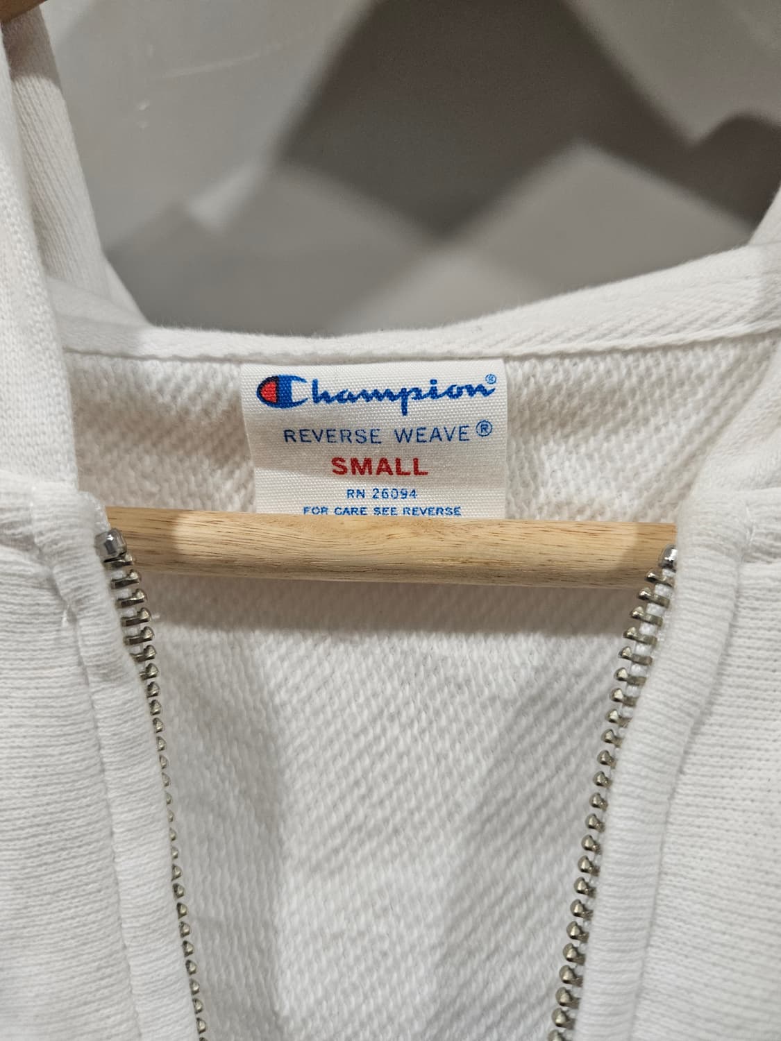 챔피온 리버스 위브 후드집업 흰색 S 상품이미지2