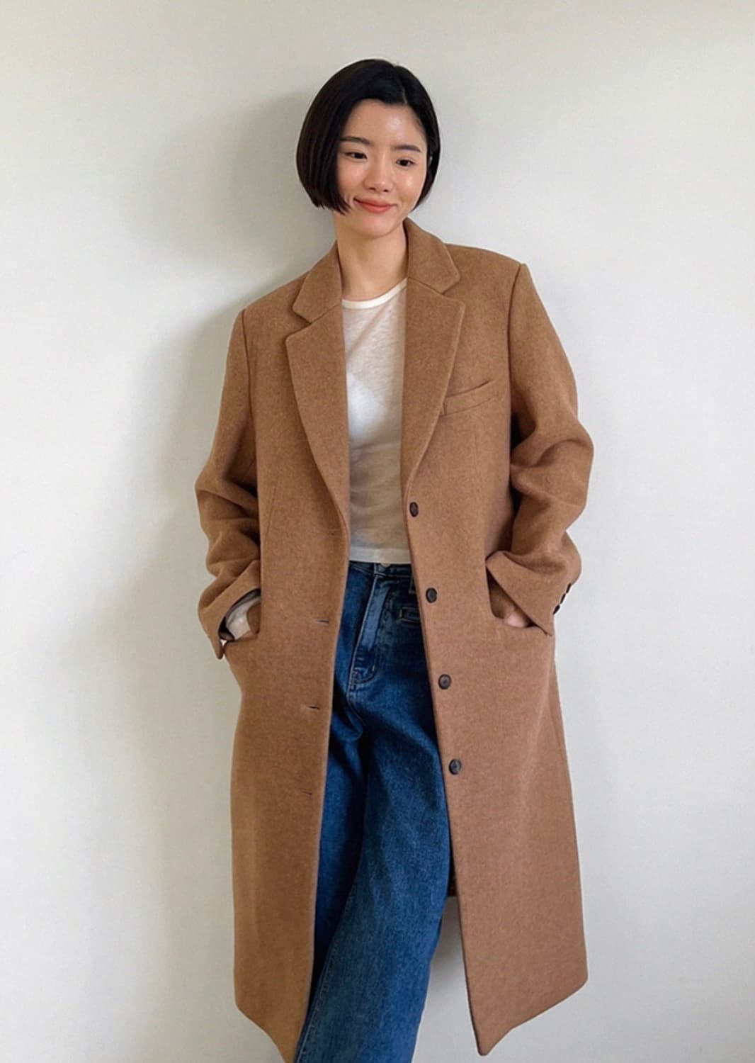 가내스라 카멜 롱코트 S 상품이미지7