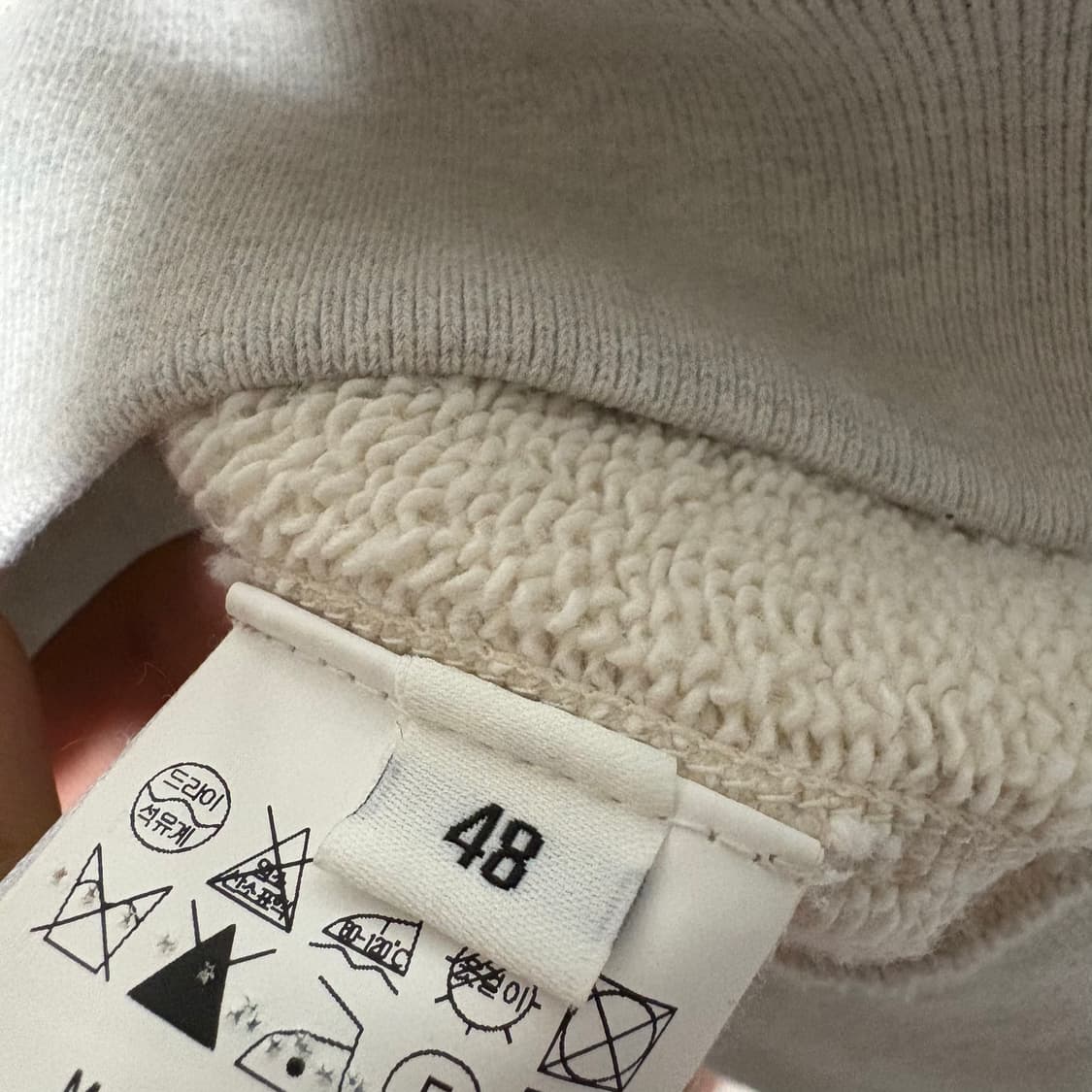 우영미 백로고 후드집업 48사이즈 상품이미지3