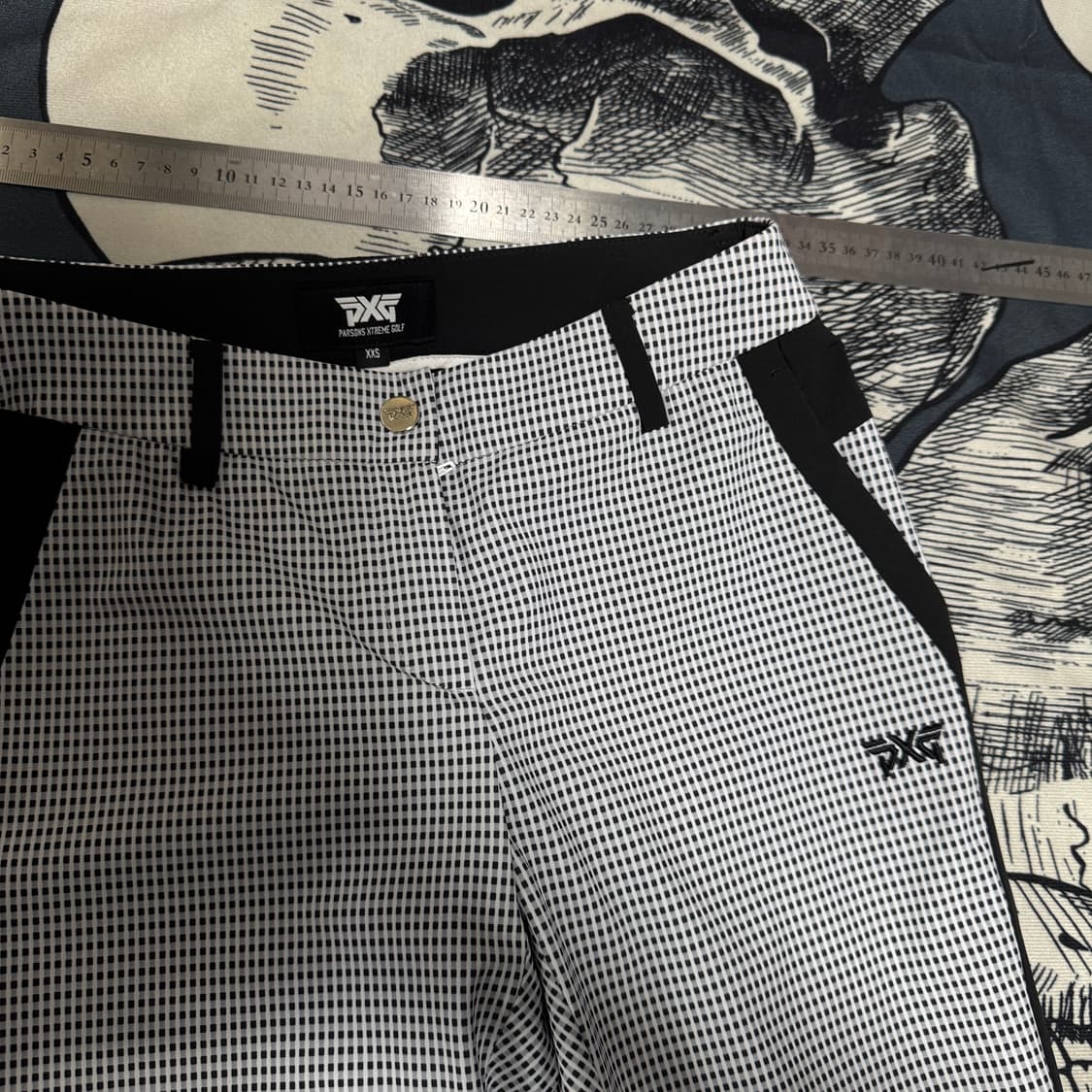 PXG 체크 여성골프바지 XXS사이즈 상품이미지3