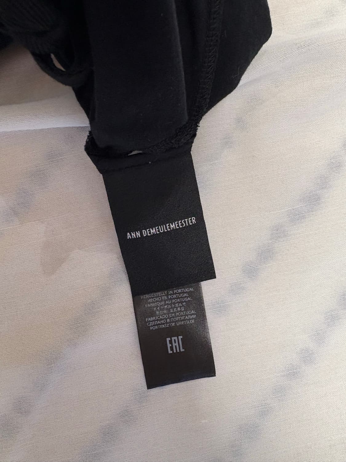 Ann Demeulemeester 반팔 블랙 티셔츠  상품이미지3