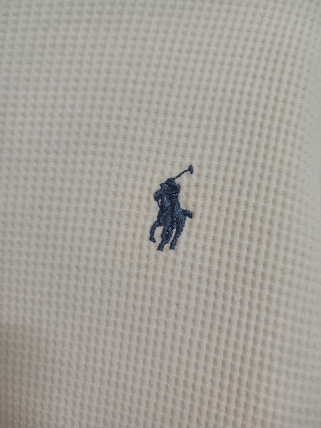 (새상품,M,95)폴로 랄프로렌 남성 와플긴팔면티 아이보리
 상품이미지4