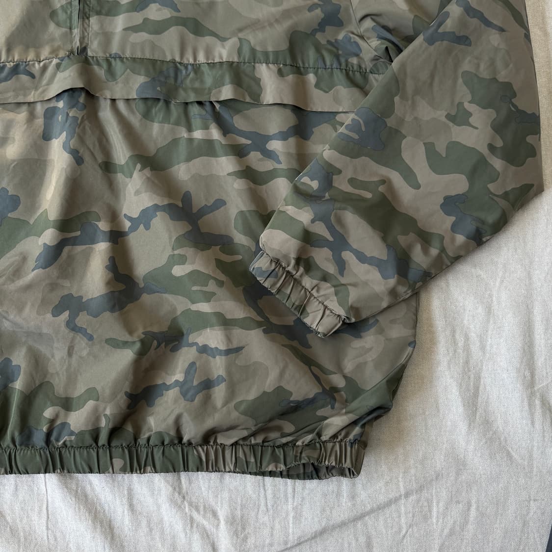 H&M 나일론 카모 후드 아노락 XL 상품이미지4