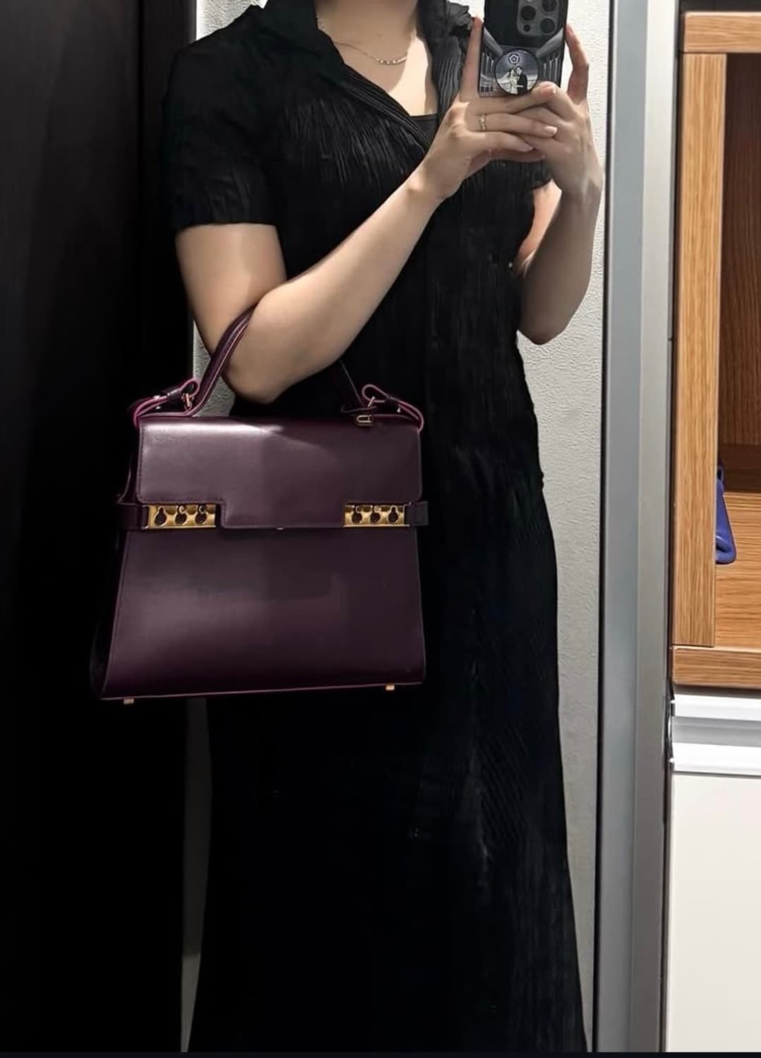 이세이미야케 링클 플리츠 반팔 블라우스 상품이미지6