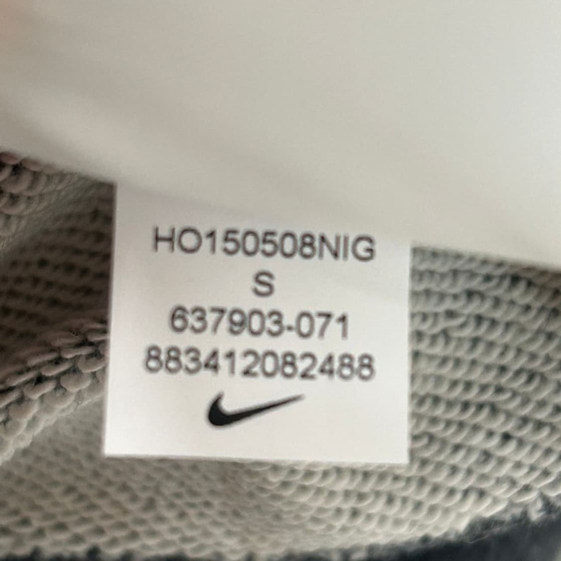 나이키 스우시 맨투맨 차콜 S 상품이미지7