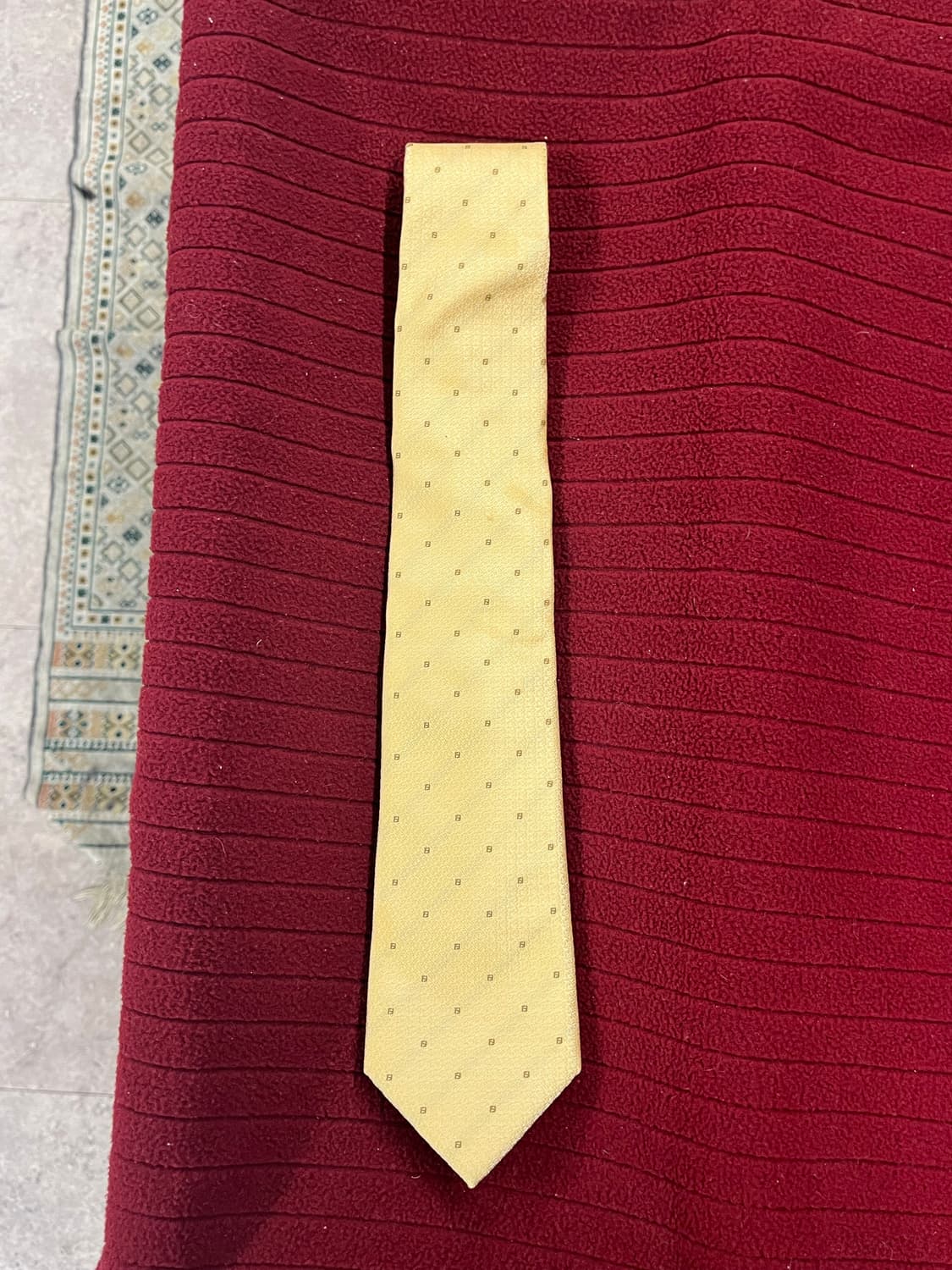 펜디 패턴 넥타이 옐로우 #csz2551 상품이미지1