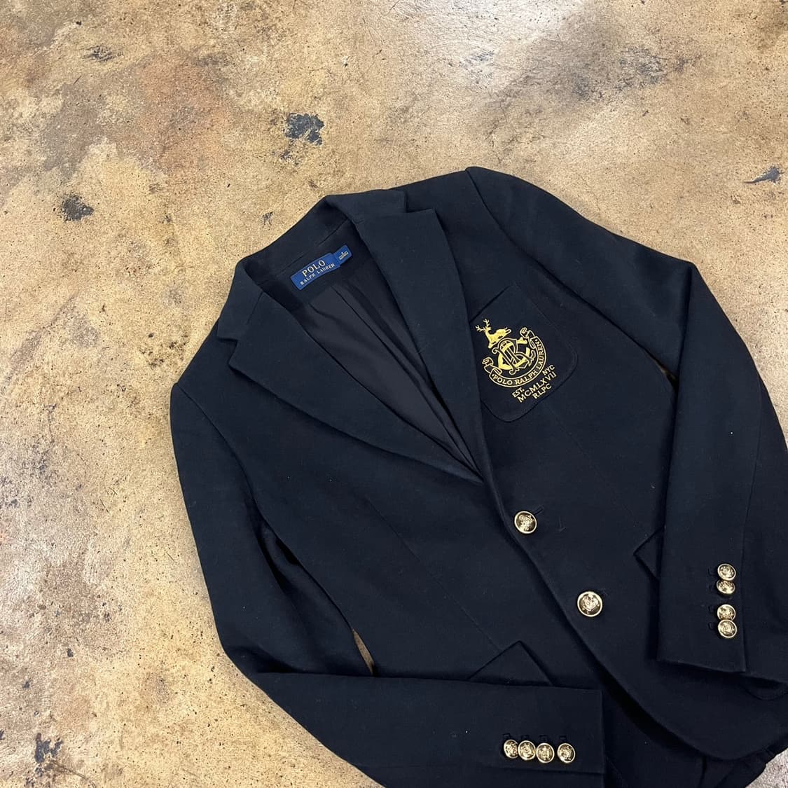 [정품/4] 폴로 랄프로렌 네이비 블레이저 금장 b16 상품이미지1