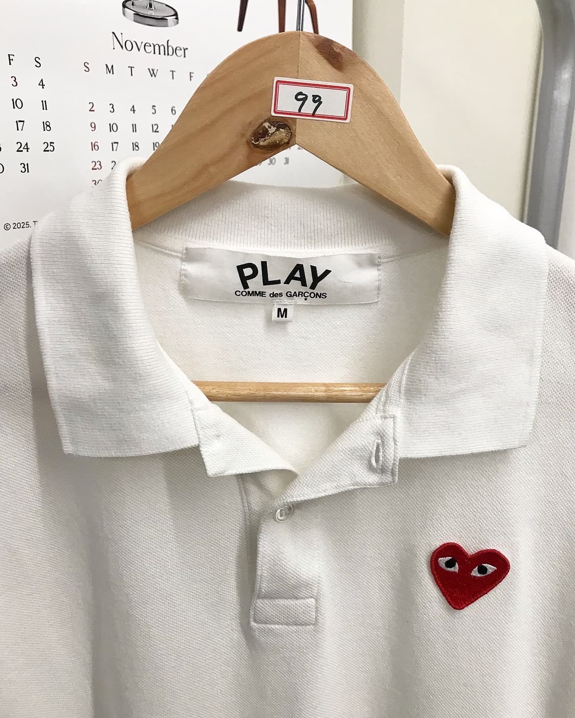 꼼데가르송 플레이 반팔 카라티 상품이미지2