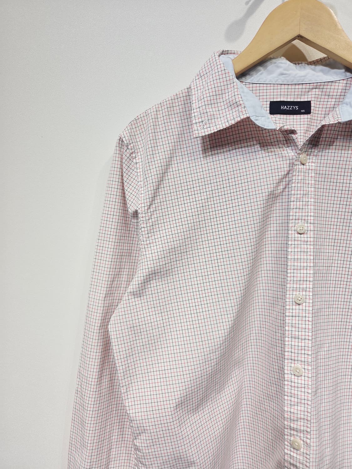 헤지스 . 잔체크 남방 셔츠_105 상품이미지3