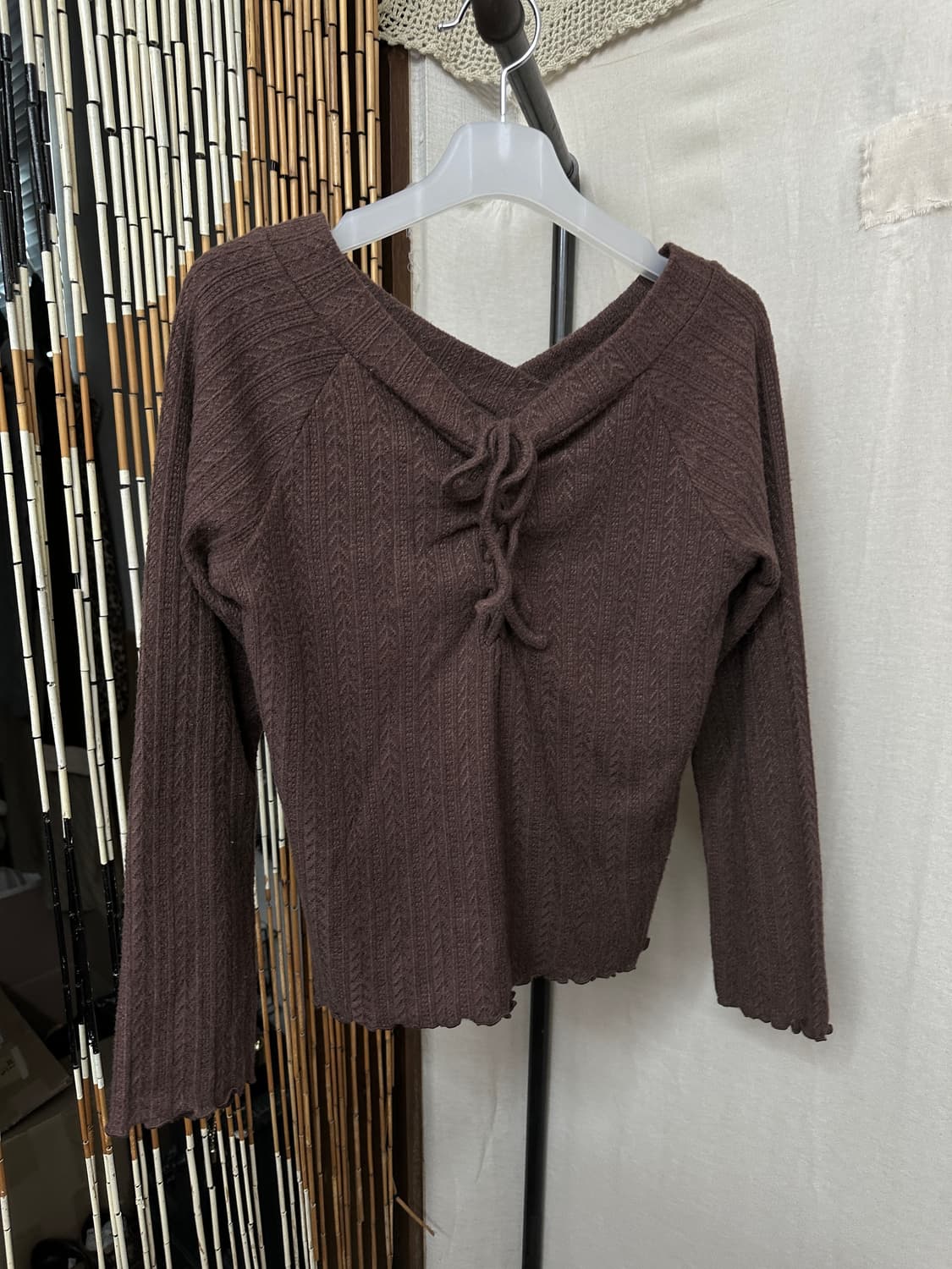 knit pattern tee 상품이미지1