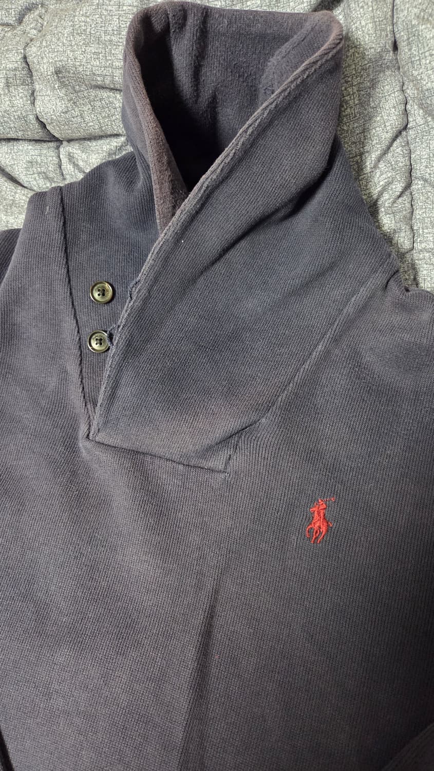 폴로 랄프로렌 숄카라 엘보우 패치 니트 S 상품이미지2