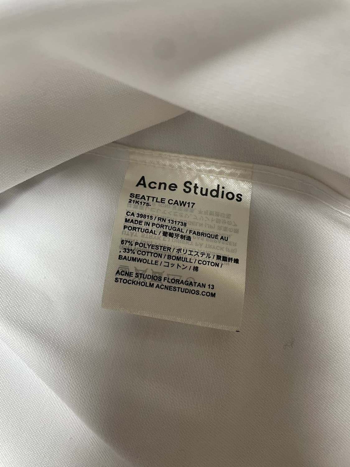 아크네 스튜디오 시애틀 워크 셔츠 44사이즈 상품이미지4