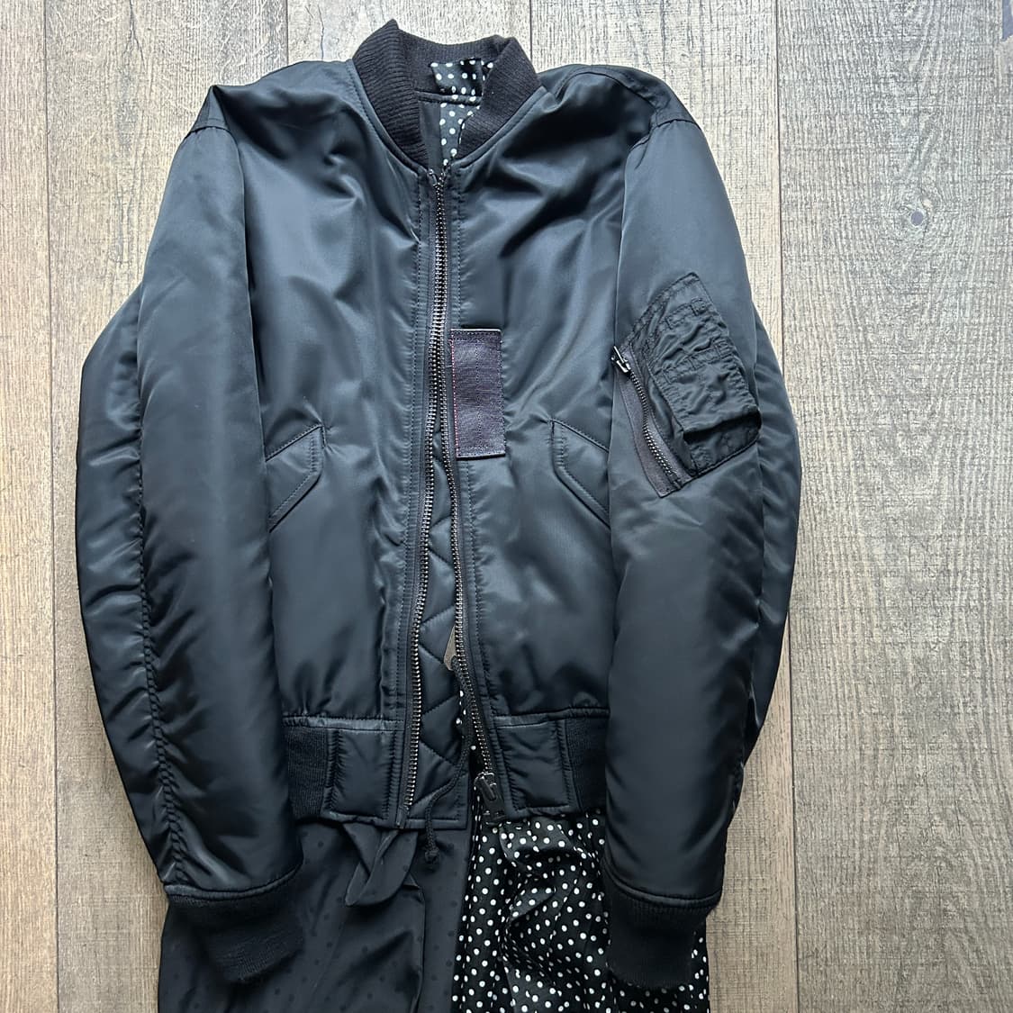 Skirt Docking Reversible Bomber Jacket 상품이미지2