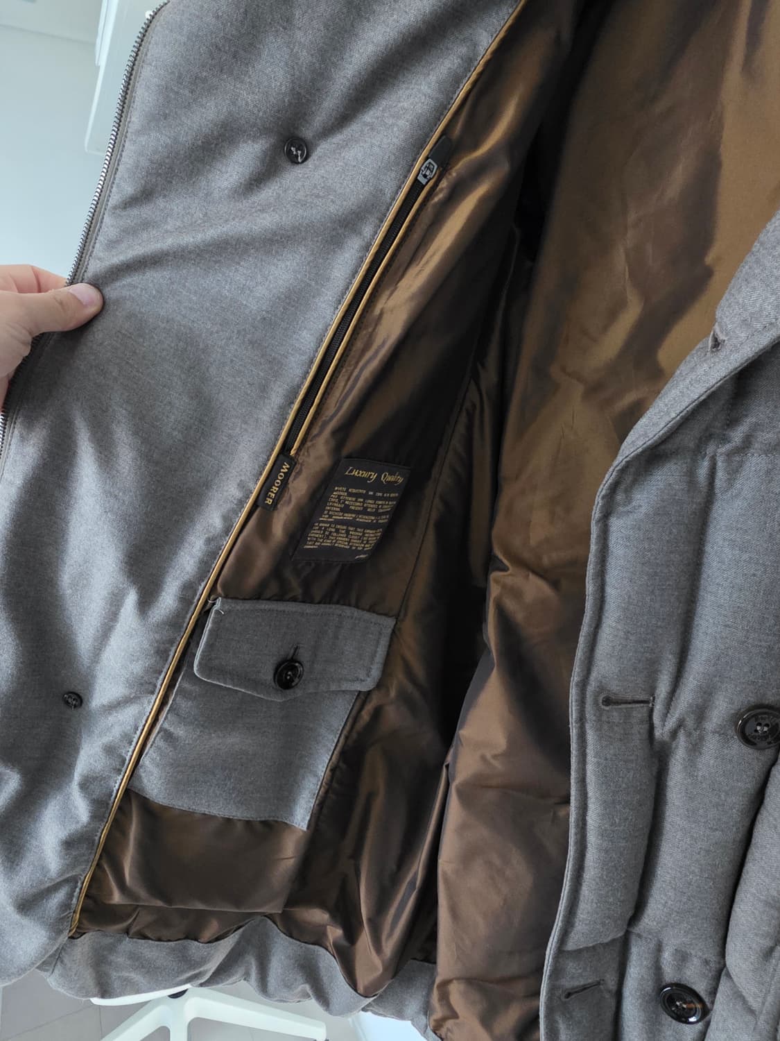 무레르 모리스 (울캐시미어 패딩코트)/ 베이지 /48사이즈 
 상품이미지8