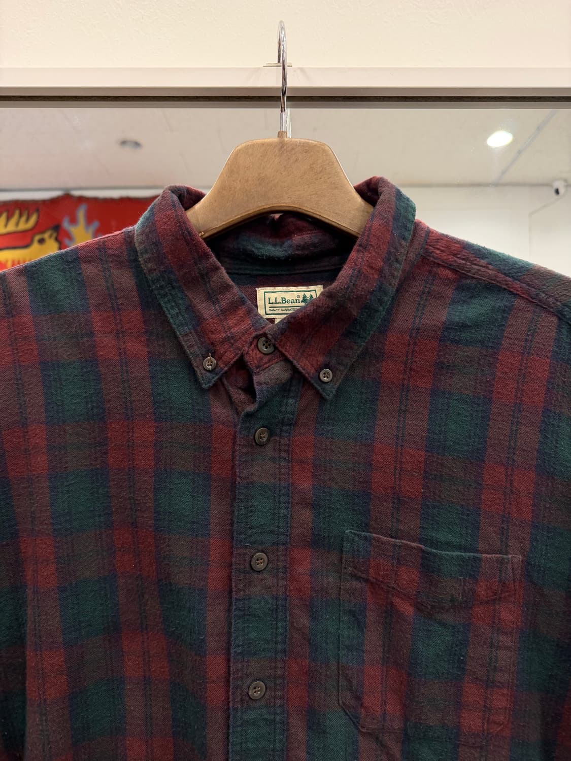 00s L.L.Bean 엘엘빈 플란넬 체크 셔츠 상품이미지3