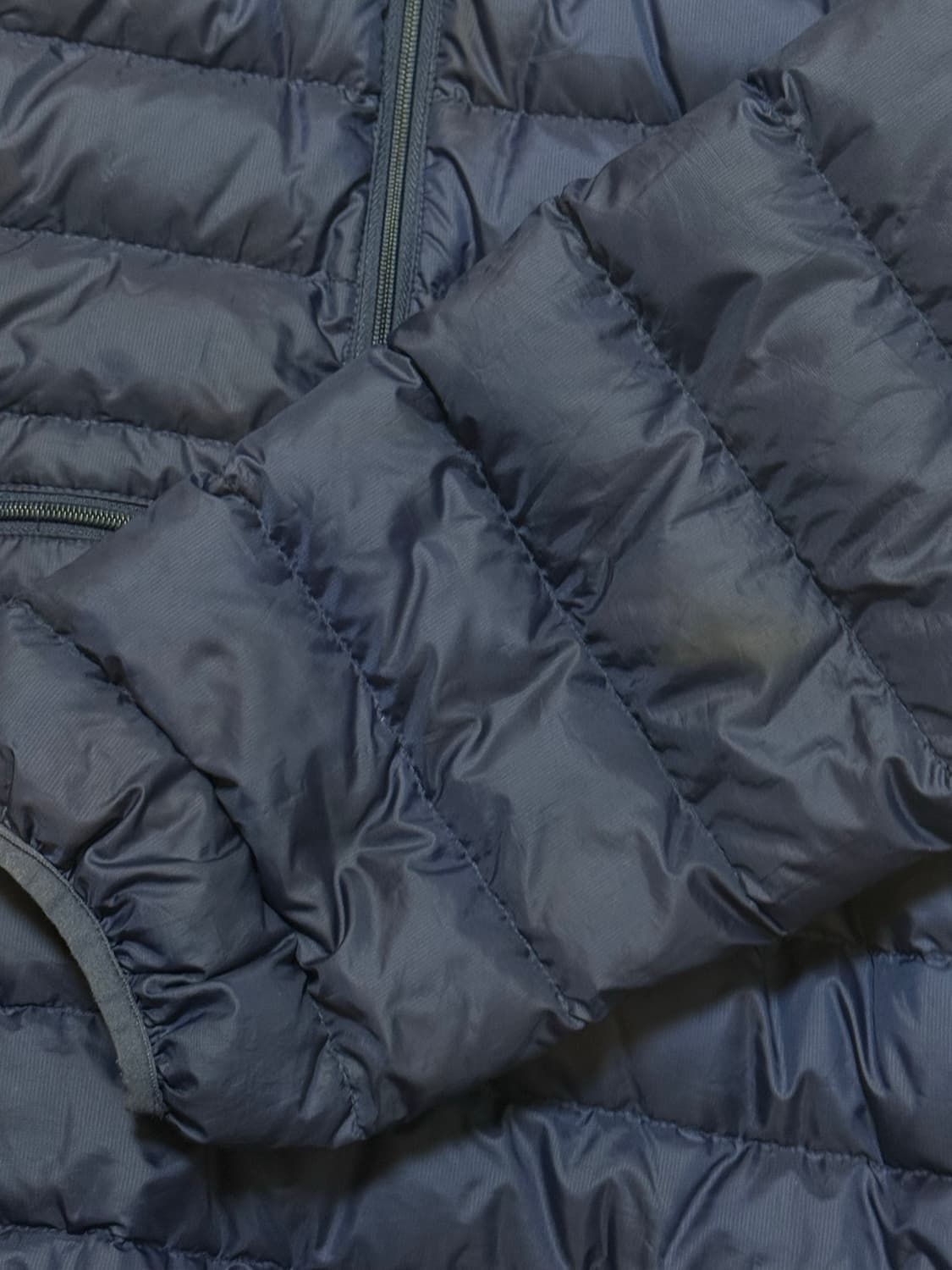 (M) 슈프림 마이크로 다운 하프 집 후드 풀오버 네이비 - 24FW 상품이미지8