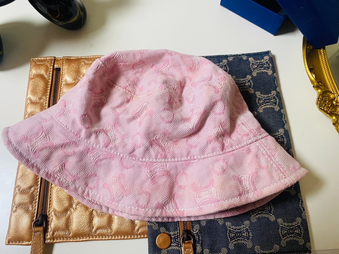 올드셀린느 정품 핑크데님 투웨이햇 s사이즈 (아동용으로 추천) 상품이미지1