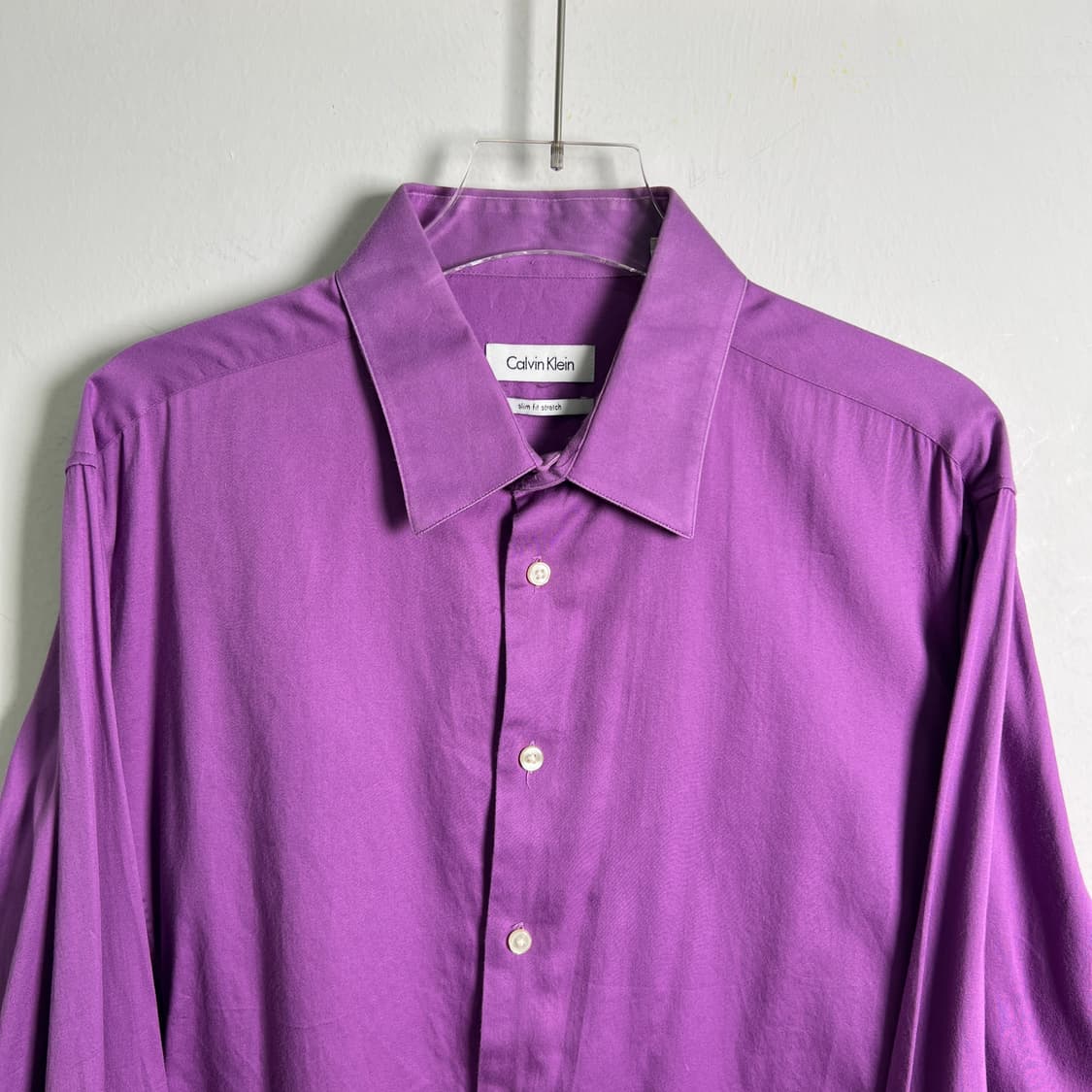 캘빈클라인 퍼플 긴팔 드레스 셔츠 상품이미지4