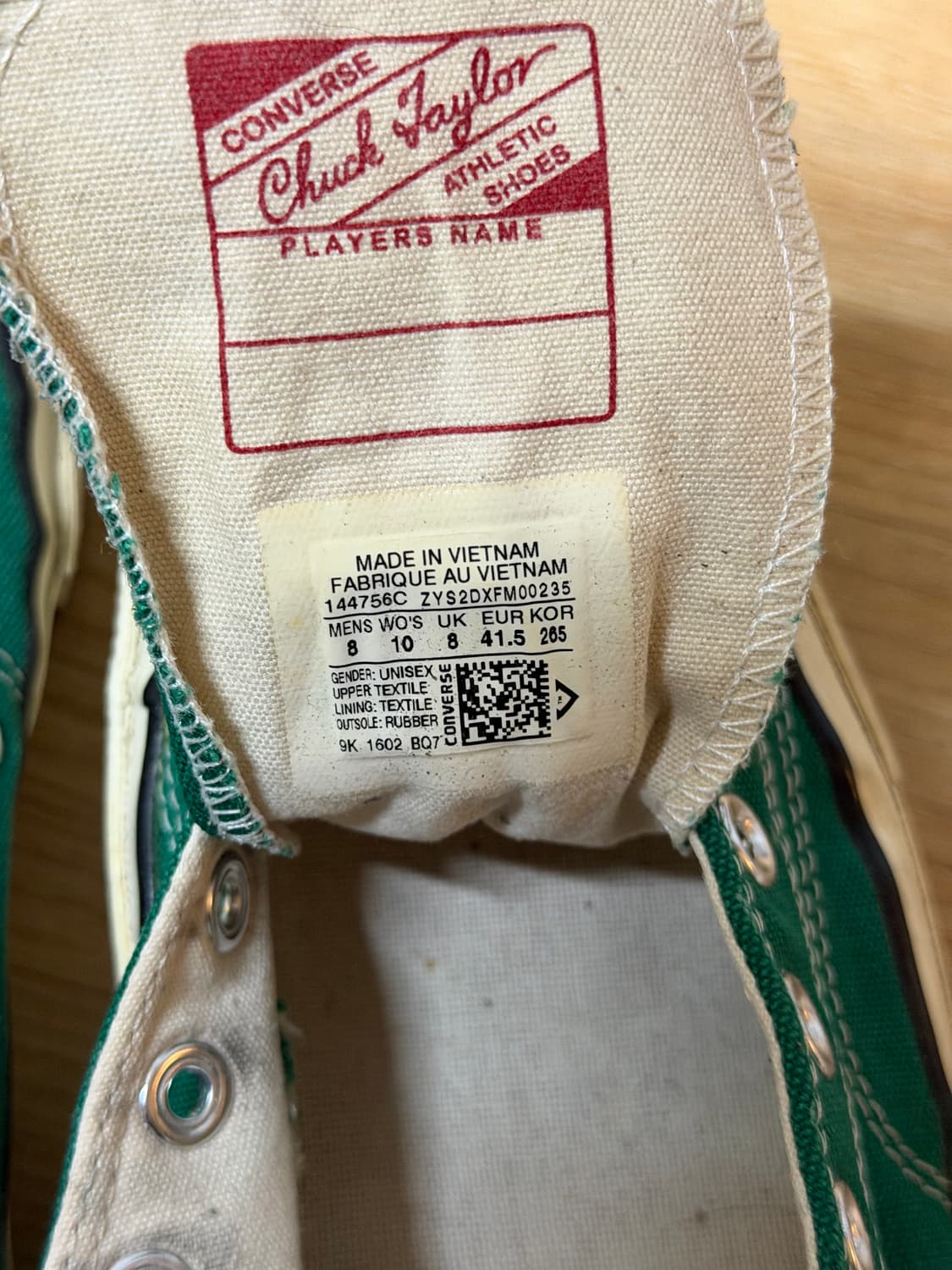 컨버스 로우 척70 그린 상품이미지3