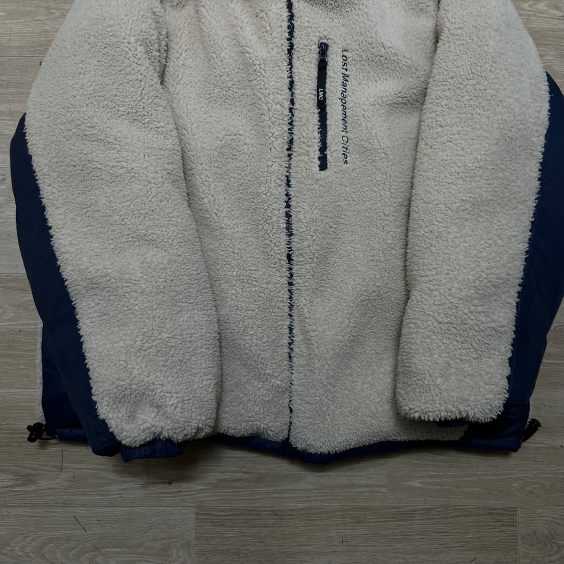 엘엠씨 LMC 덕다운 리버시블 뽀글이 후리스 푸퍼패딩 [네이비] S/90 상품이미지7