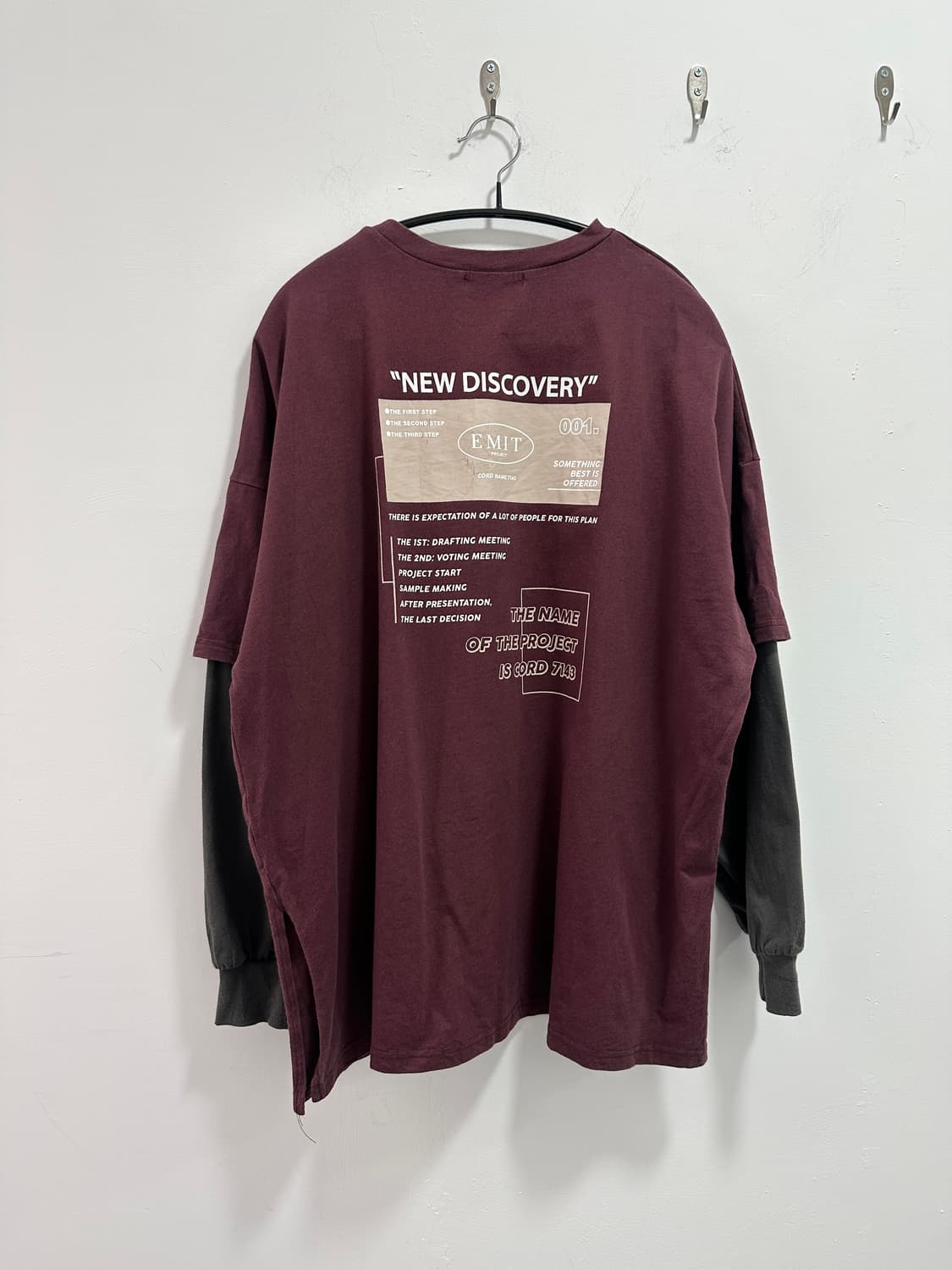 Gleam jpn fake layered sleeve 상품이미지5