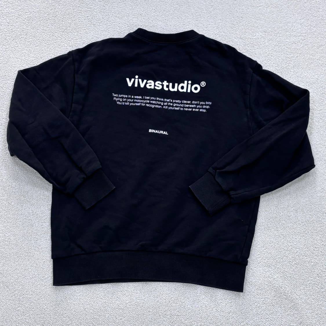 실측확인 비바스튜디오 맨투맨 티셔츠 0326E 상품이미지2