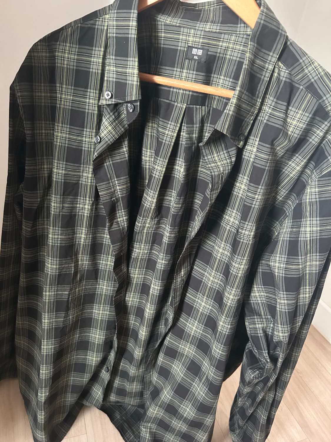 유니클로 브로드체크셔츠 2XL  상품이미지1