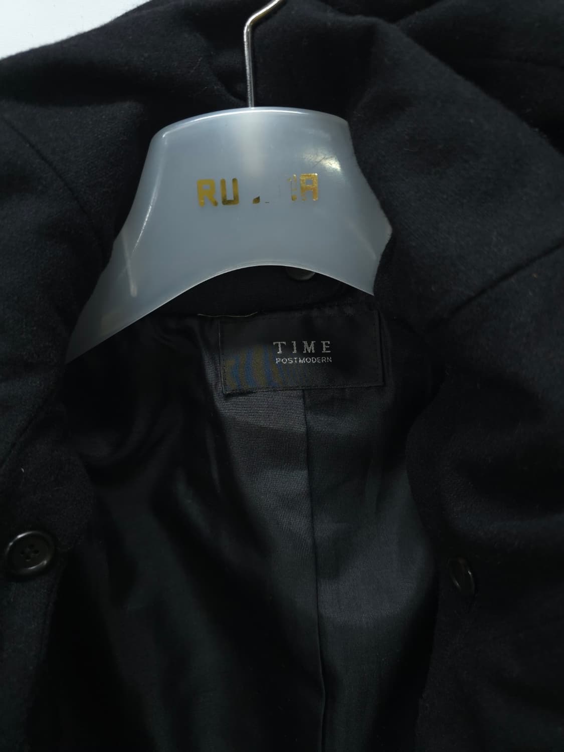 타임 여성 포스트모던 울,알파카 루즈핏 후드 코트 상품이미지3