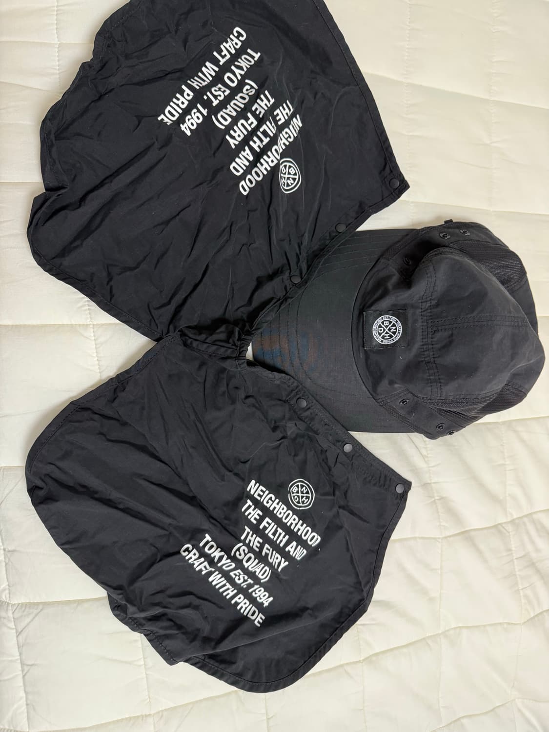 네이버후드 캠프캡 블랙 상품이미지1