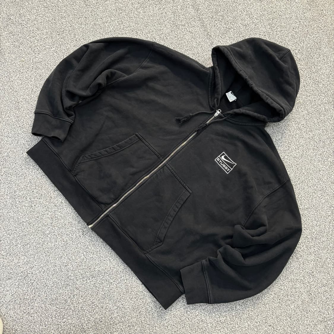 XL 나이키 스투시 기모 후드 집업 저지 0331J 상품이미지1