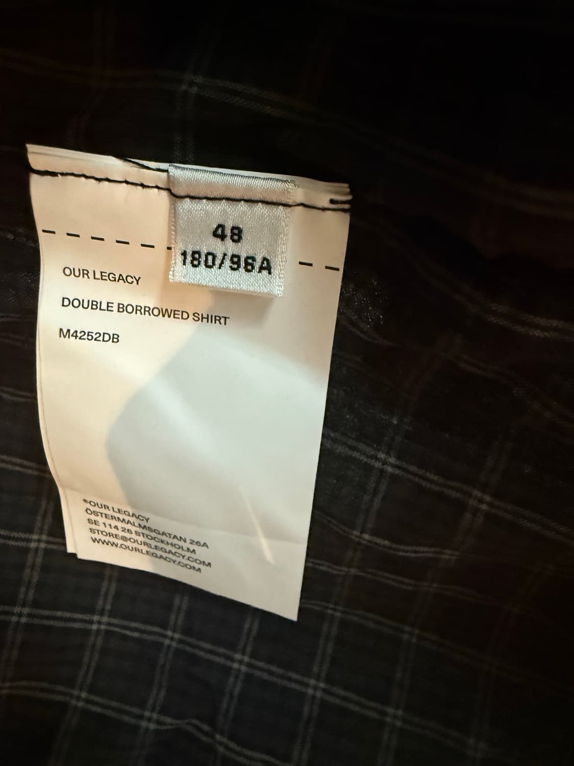 아워레가시 더블 셔츠 48사이즈 상품이미지3