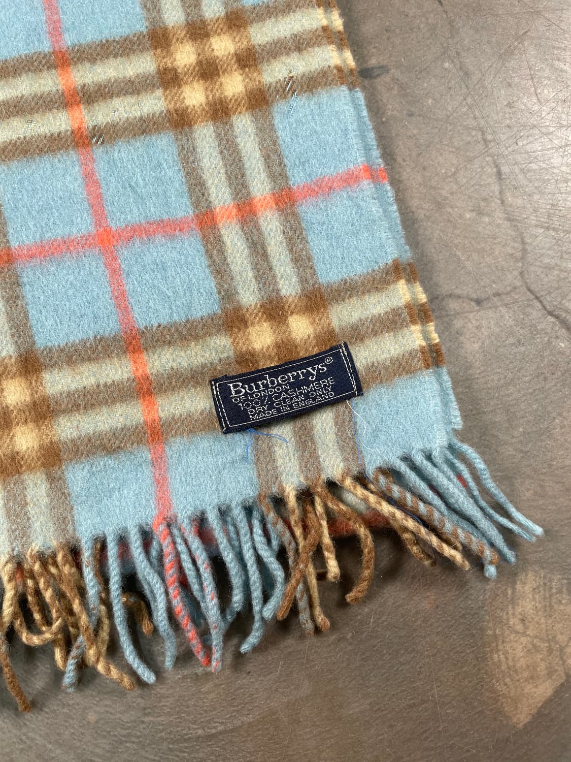 버버리 블루 노바체크 머플러 상품이미지5