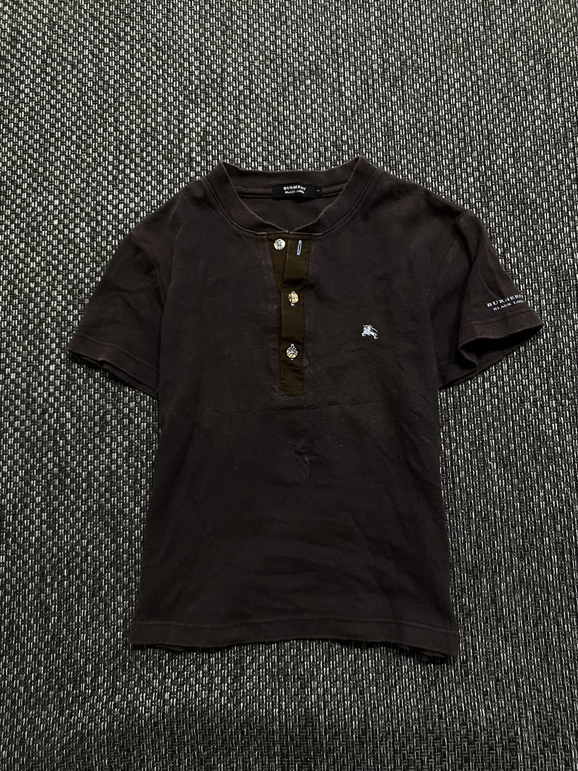 [Burberry]Black Label Logo Print Brown T 상품이미지1