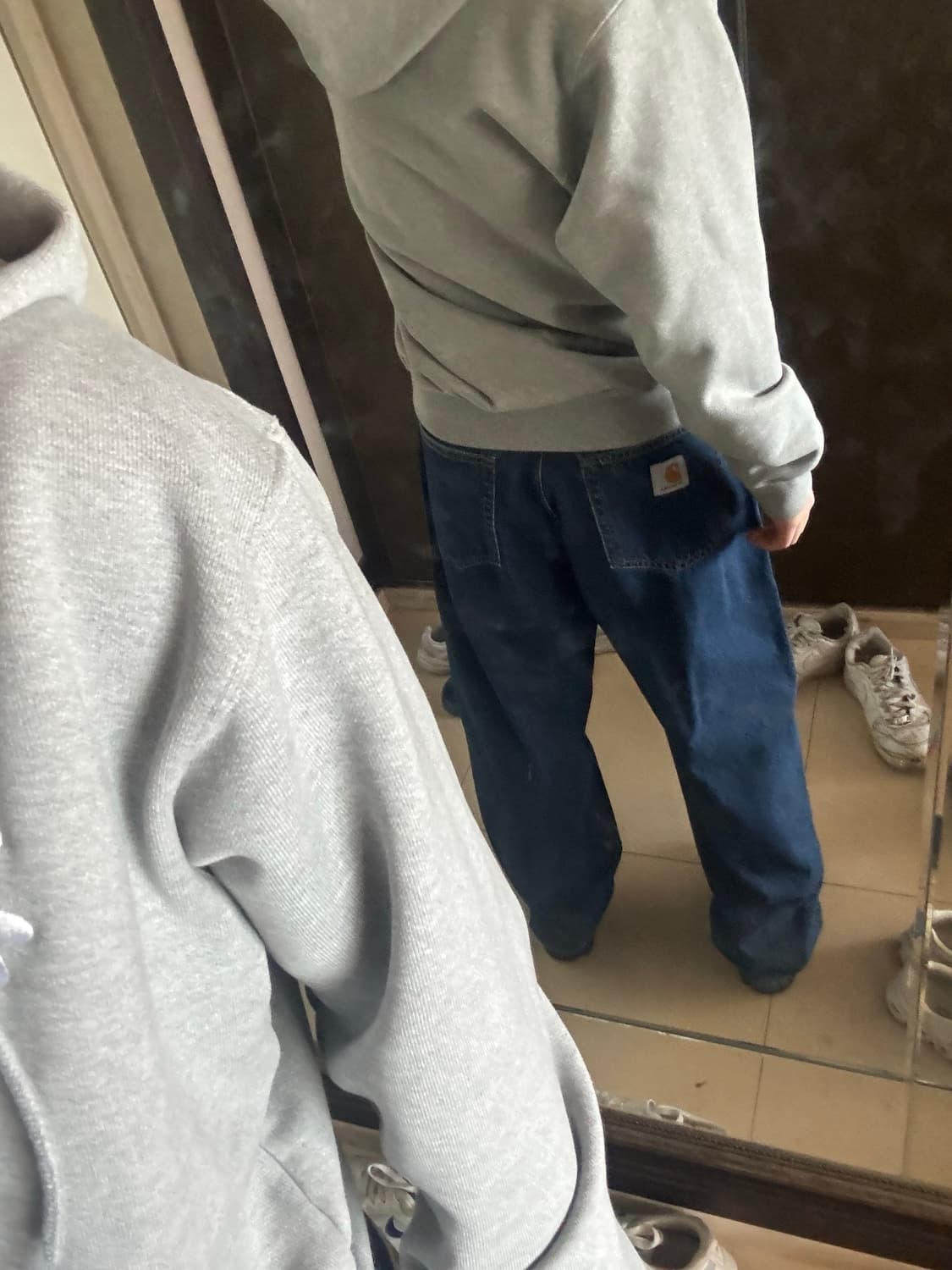 (31)칼하트 wip 브랜든 팬츠 블루 스톤 워시드 새상품 상품이미지1