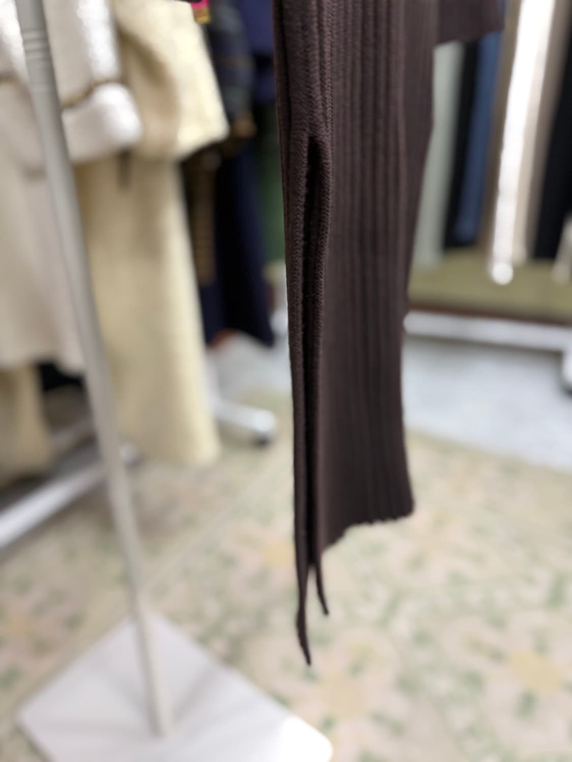 KENZO 니트 롱 원피스 브라운 S 상품이미지3