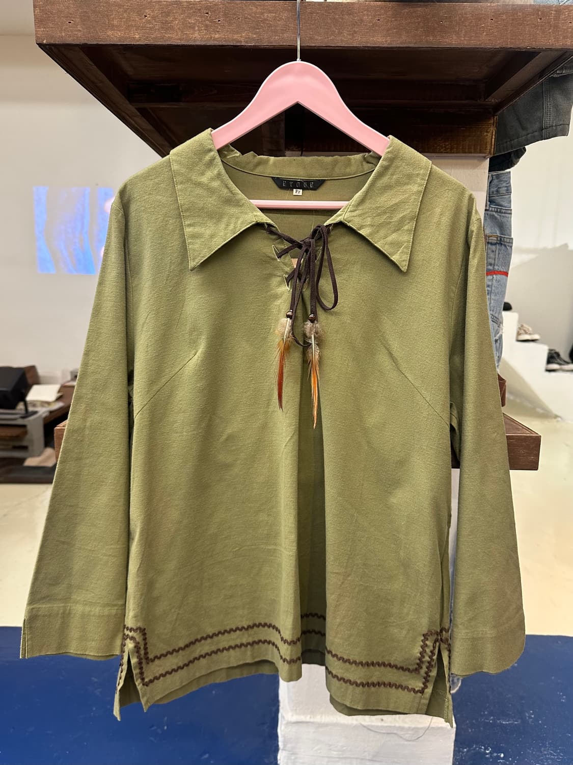 Etage 인디언 카라 슬리브 상품이미지3