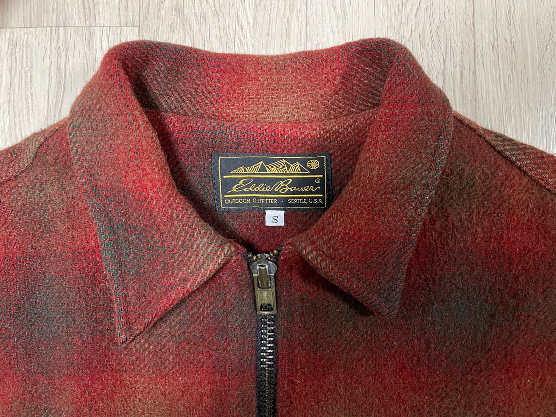 100) 70s 에디바우어 체크 울 스포츠자켓(미국제)RRL&LVC&폴로 상품이미지3