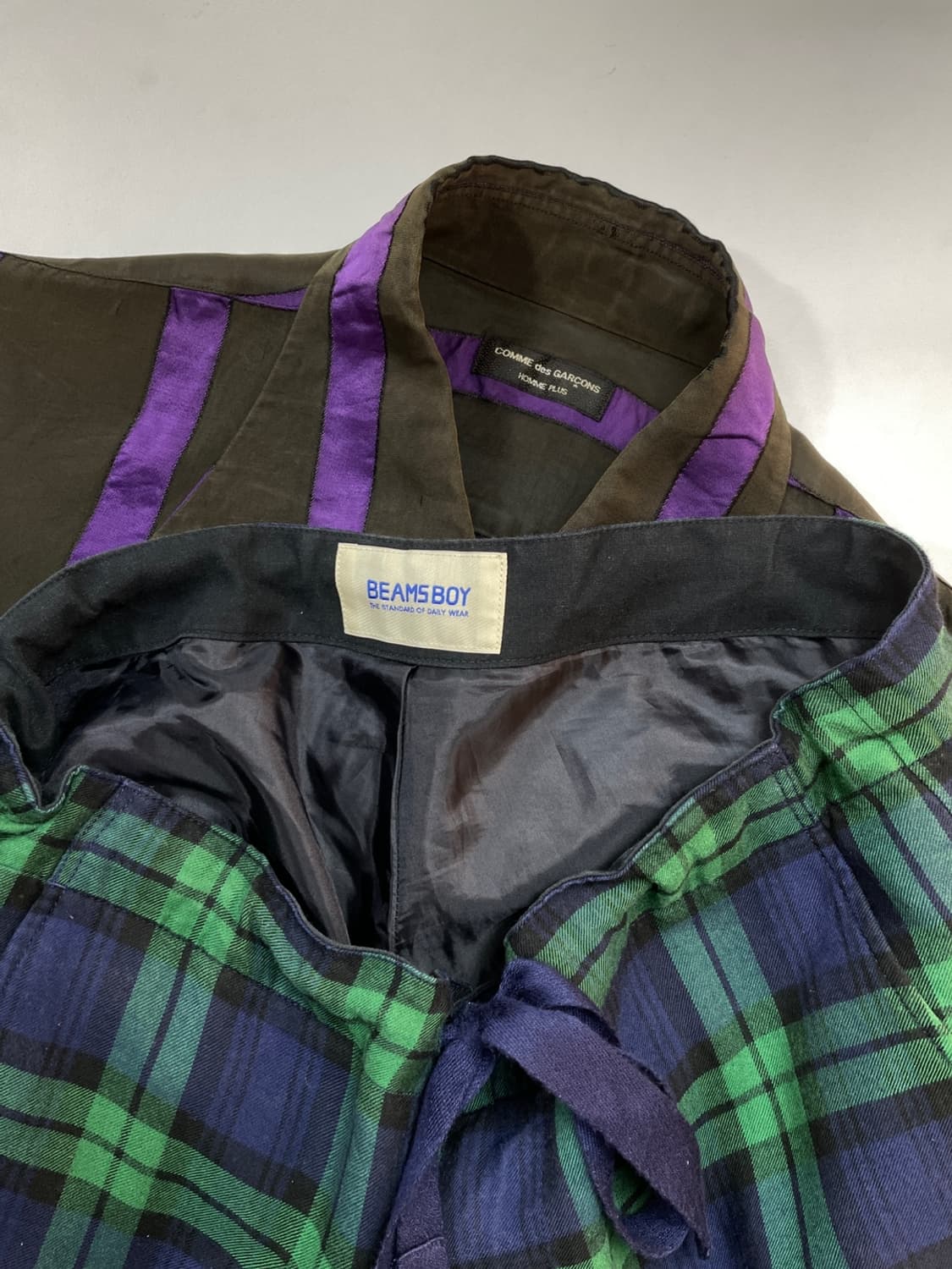 빔즈 보이 타탄 체크 파마자  상품이미지7