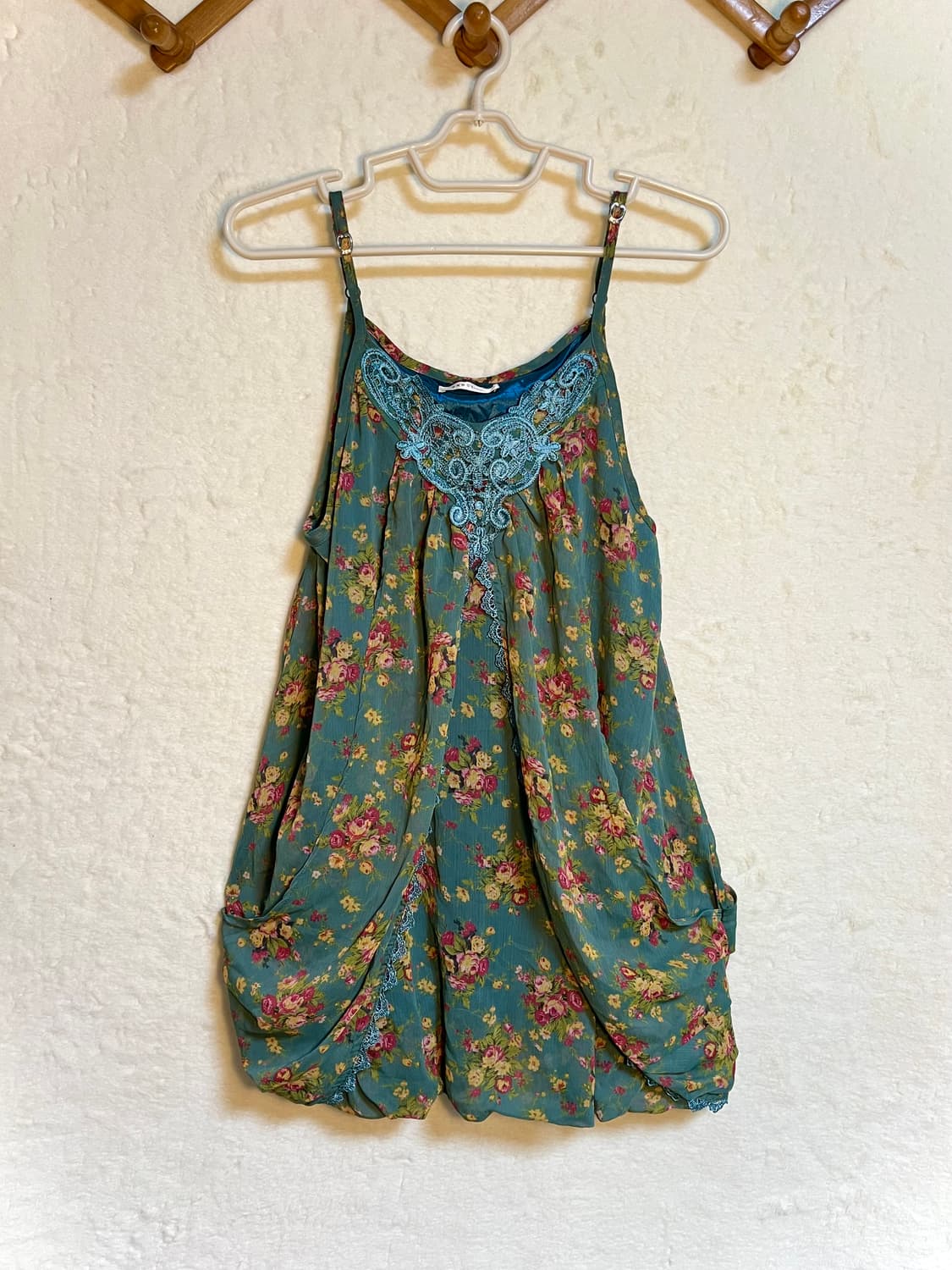 엑시즈팜 빈티지 쉬폰 벌룬핏 원피스 상품이미지1