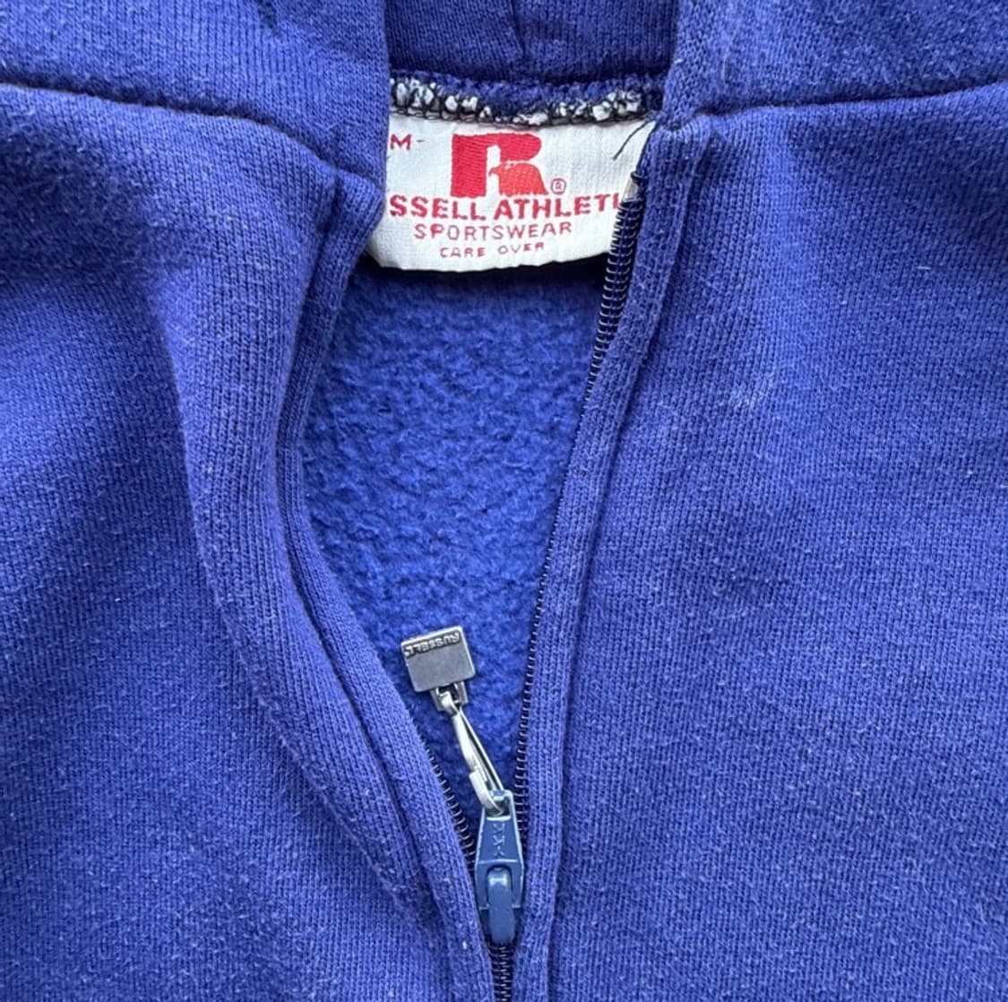 🇺🇸70년대 러셀 애슬래틱 후드집업 네이비퍼플 M 상품이미지4