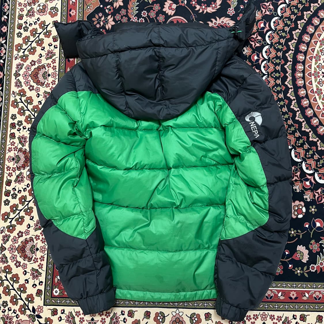 네파 덕다운 투톤 후드 패딩 점퍼 S/90 상품이미지5